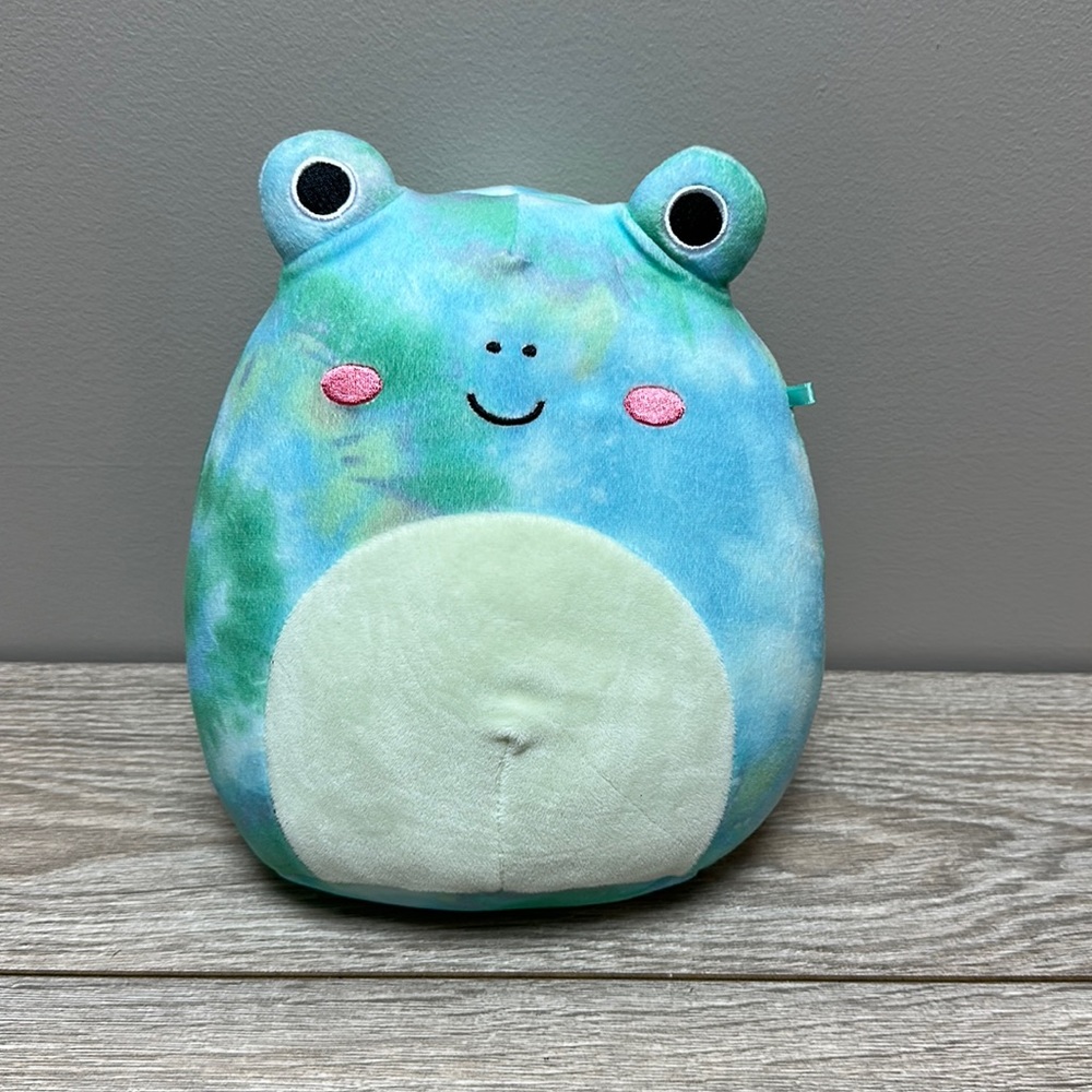 Squishmallow 8” Ferdie the Frog Original KellyToy Tie-Dye Plush